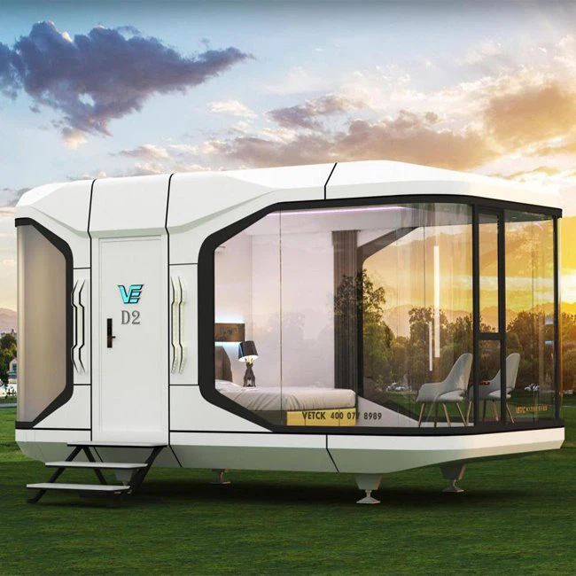 Luxe waterdichte modulaire capsule Glamping Tiny Small House